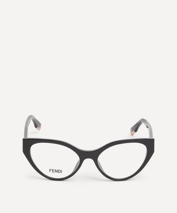 Fendi - Cat-Eye Black Acetate Optical Glasses image number 0