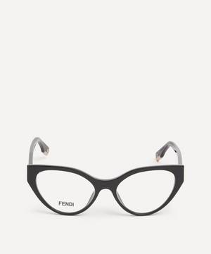 Cat-Eye Black Acetate Optical Glasses