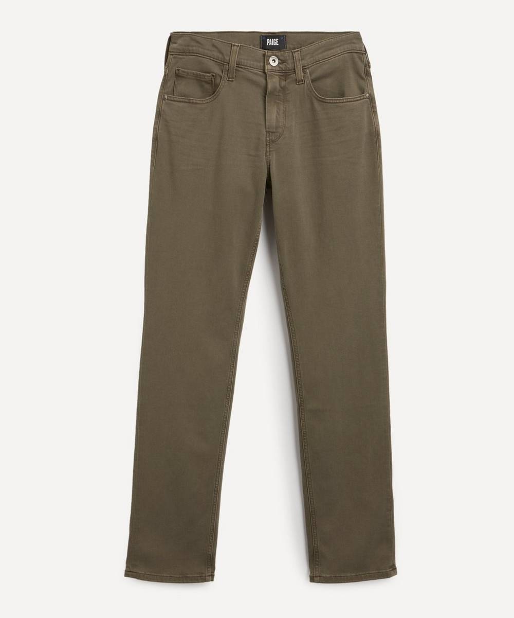 Paige - Federal Slim Straight-Cut Vintage Pepper Grass Jeans