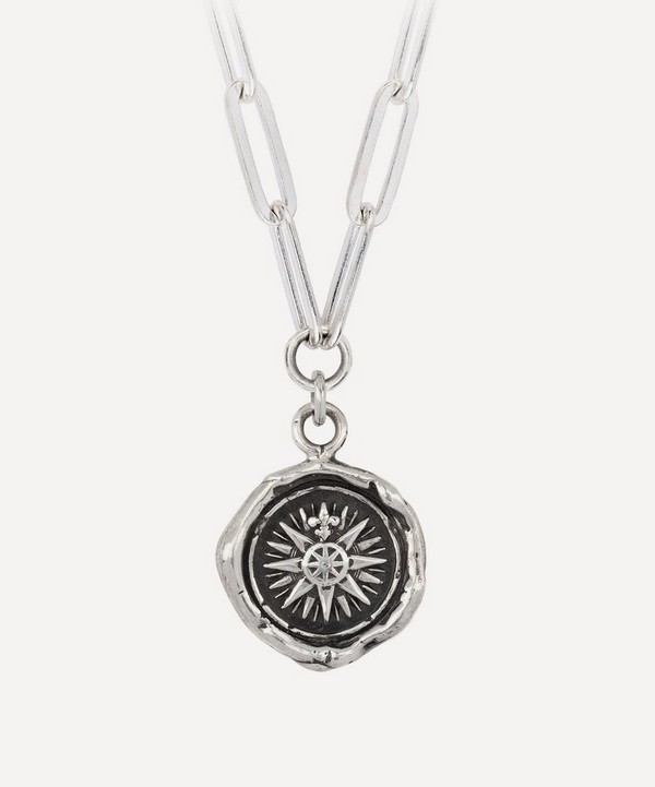Pyrrha - Sterling Silver Direction Pendant Necklace