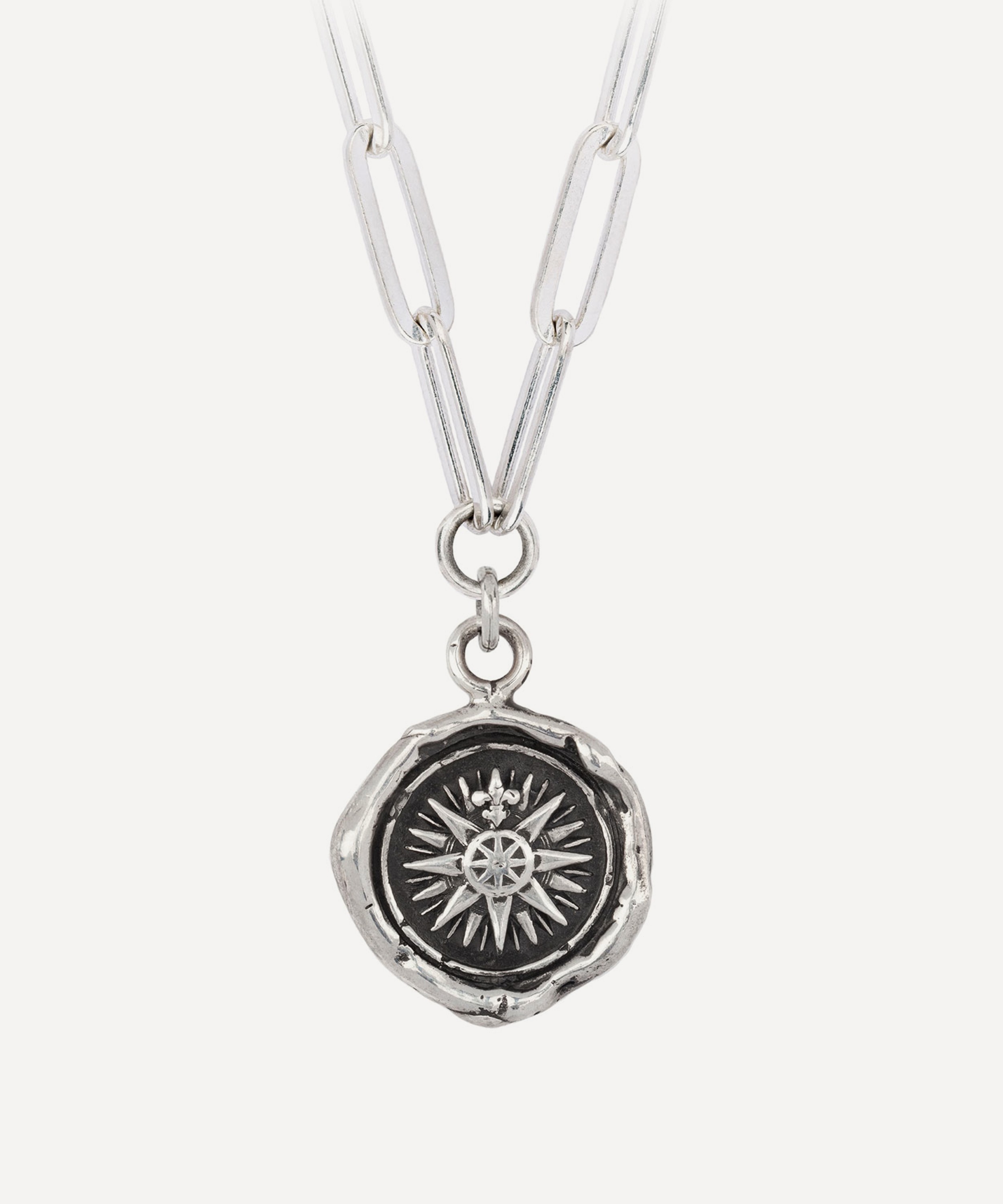 Pyrrha - Sterling Silver Direction Pendant Necklace image number 0