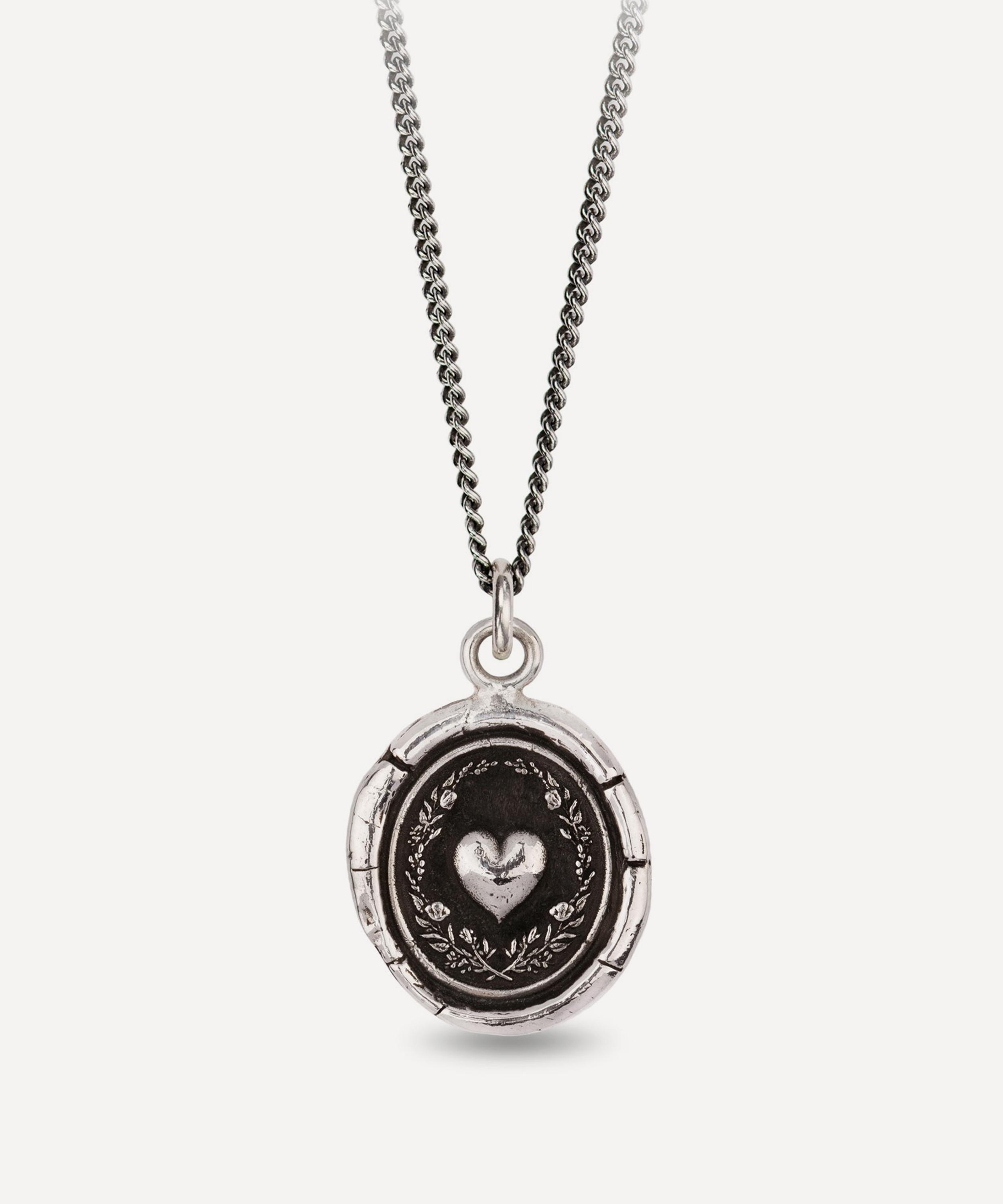 Pyrrha - Sterling Silver Self Love Pendant Necklace image number 0