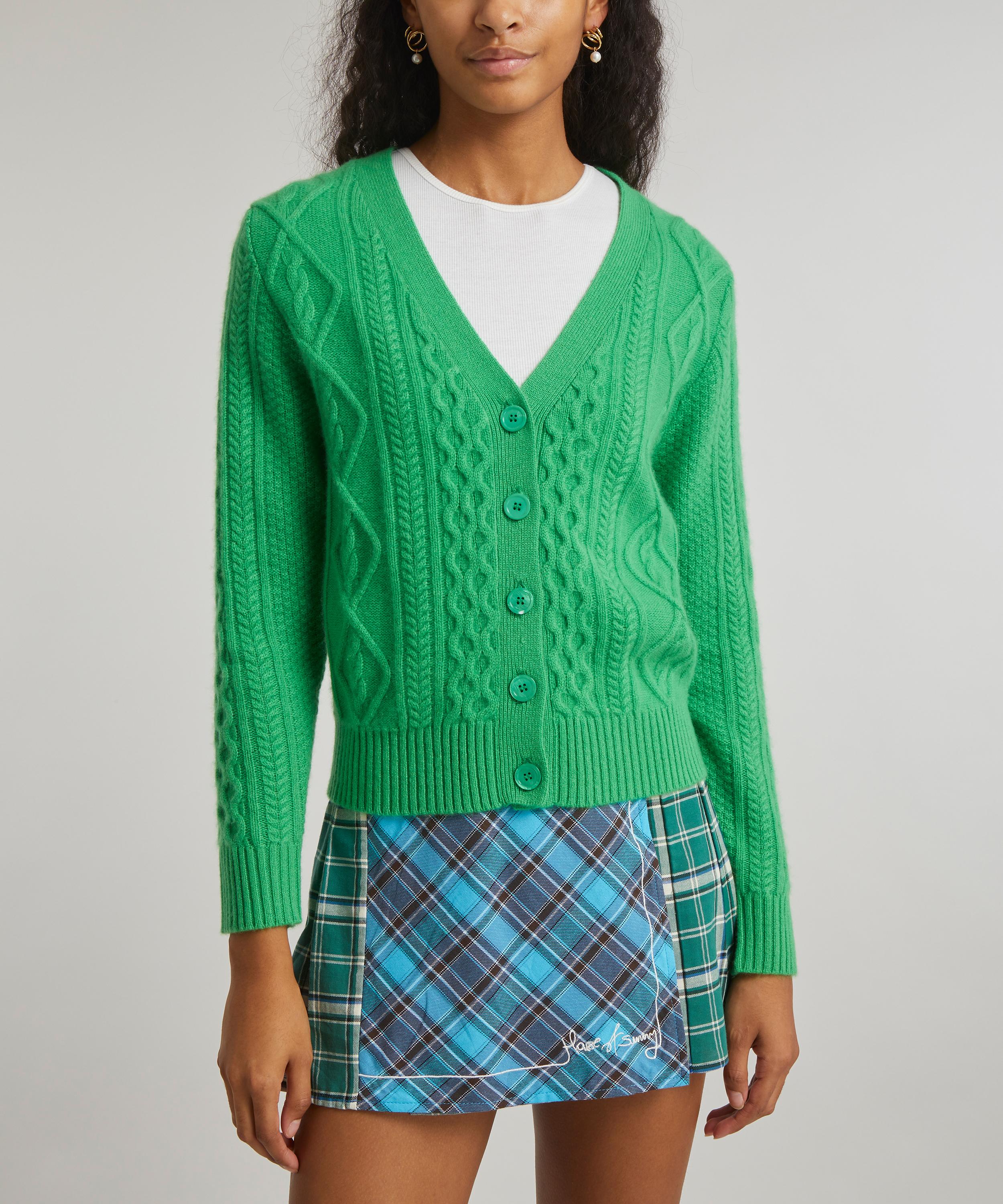 Jumper 1234 - Aran Cashmere Cardigan image number 2