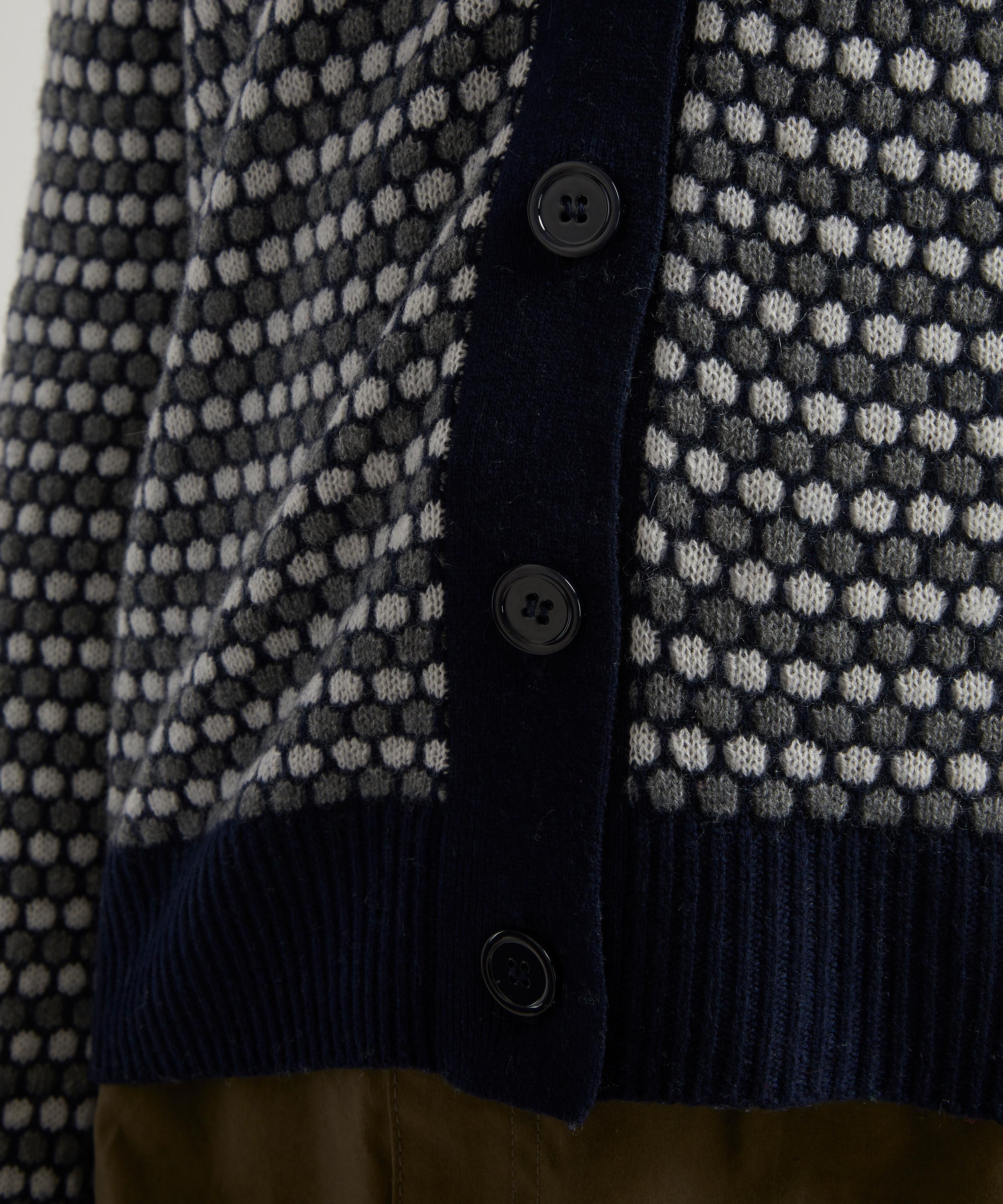 Jumper 1234 - Honeycomb Cashmere Cardigan image number 4