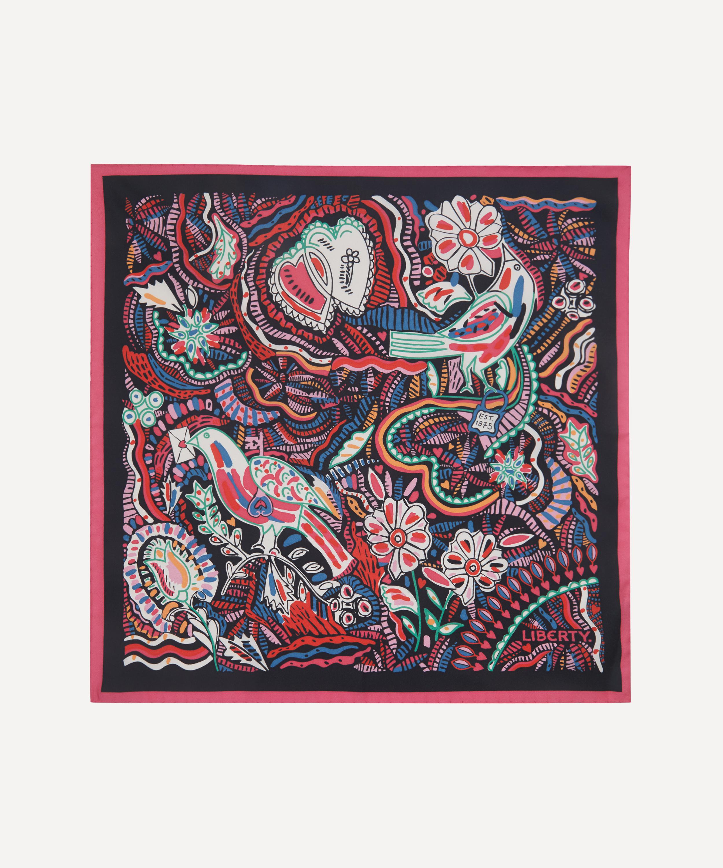 Liberty - Love Birds 45x45 Silk Twill Scarf image number 0