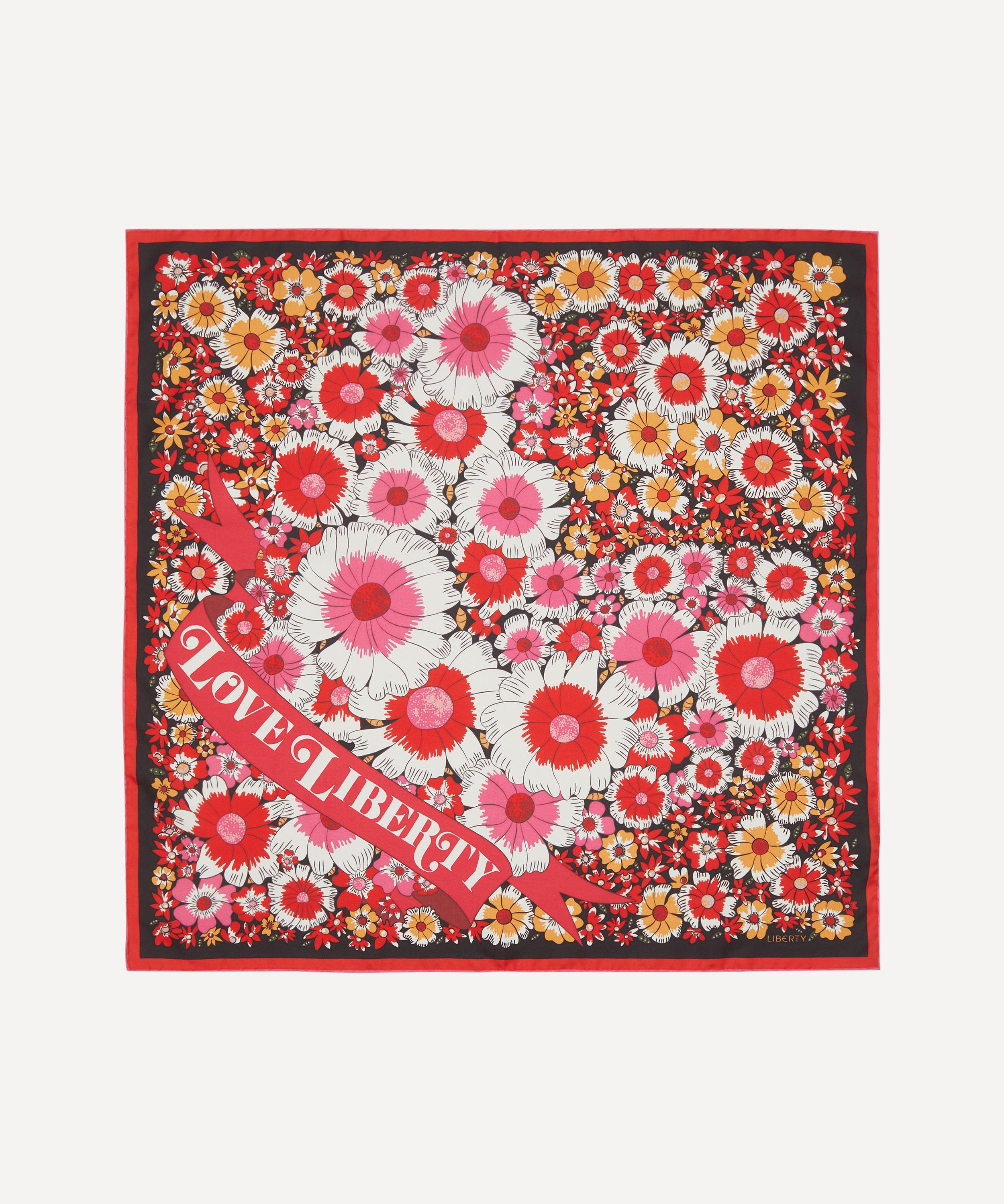 Louis Vuitton Olivia Floral Print Silk Scarf