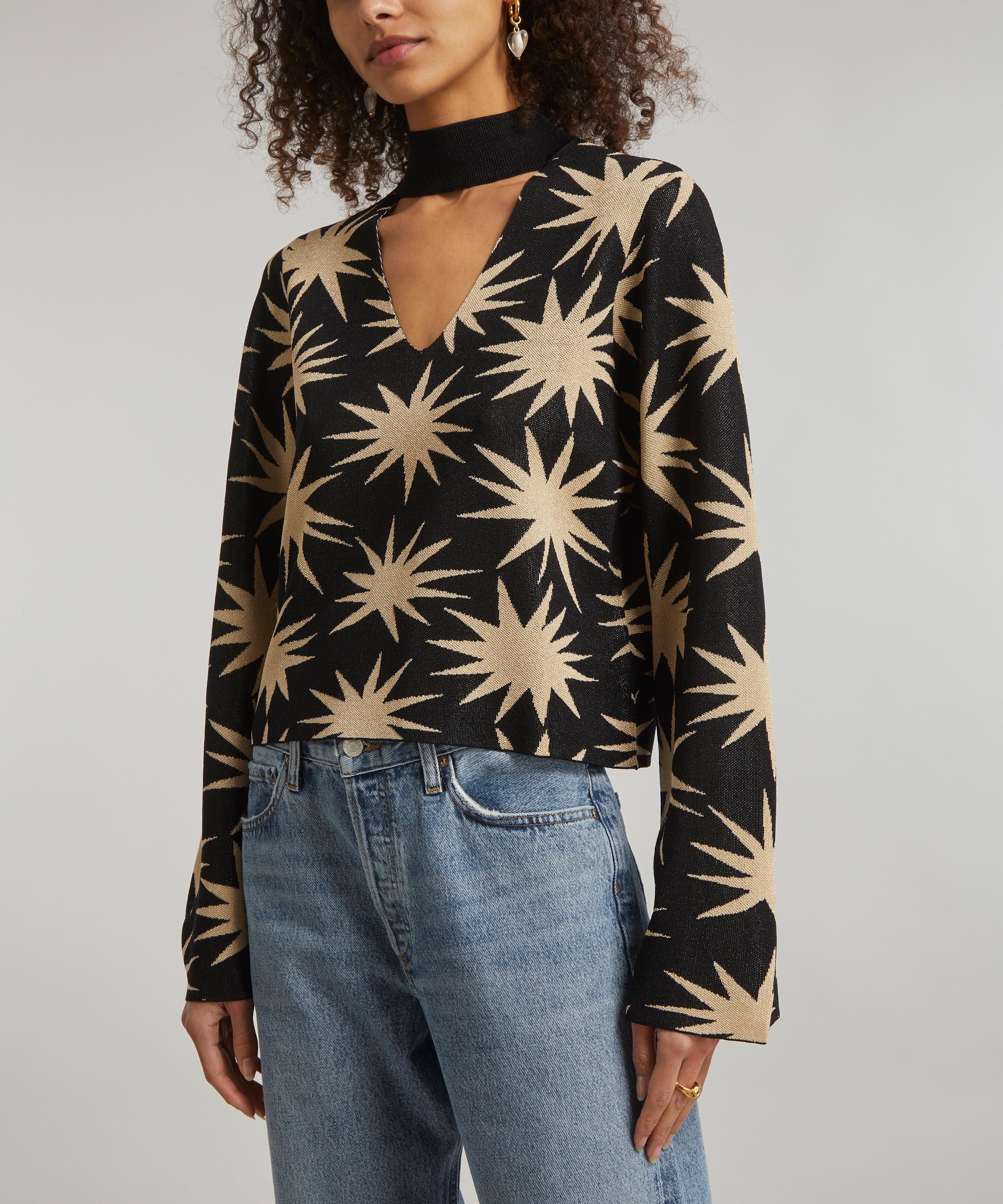 KITRI - Eloise Star Lurex-Knit Top image number 2