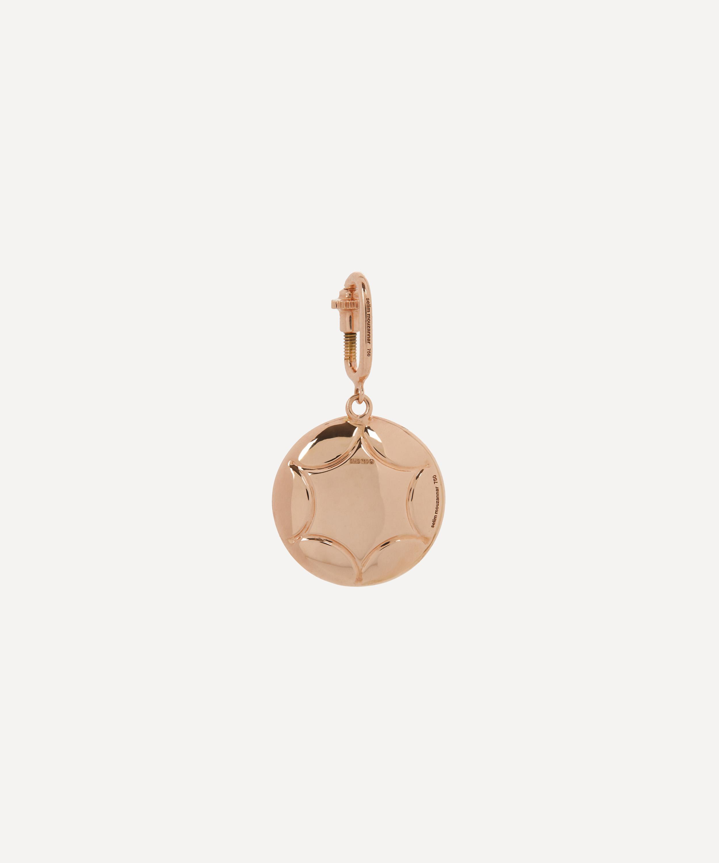 Selim Mouzannar - 18ct Rose Gold Orange Star and Diamond Charm image number 2