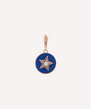 Selim Mouzannar - 18ct Rose Gold Blue Star and Diamond Charm image number 0