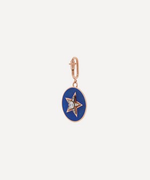 Selim Mouzannar - 18ct Rose Gold Blue Star and Diamond Charm image number 1