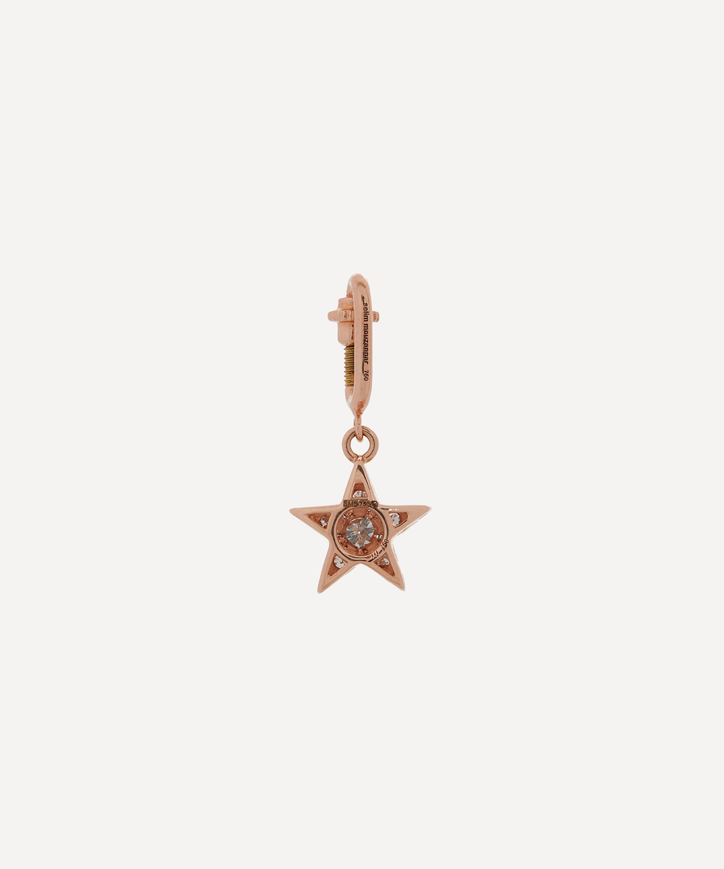 Selim Mouzannar - 18ct Rose Gold Istanbul Diamond Star Charm image number 2