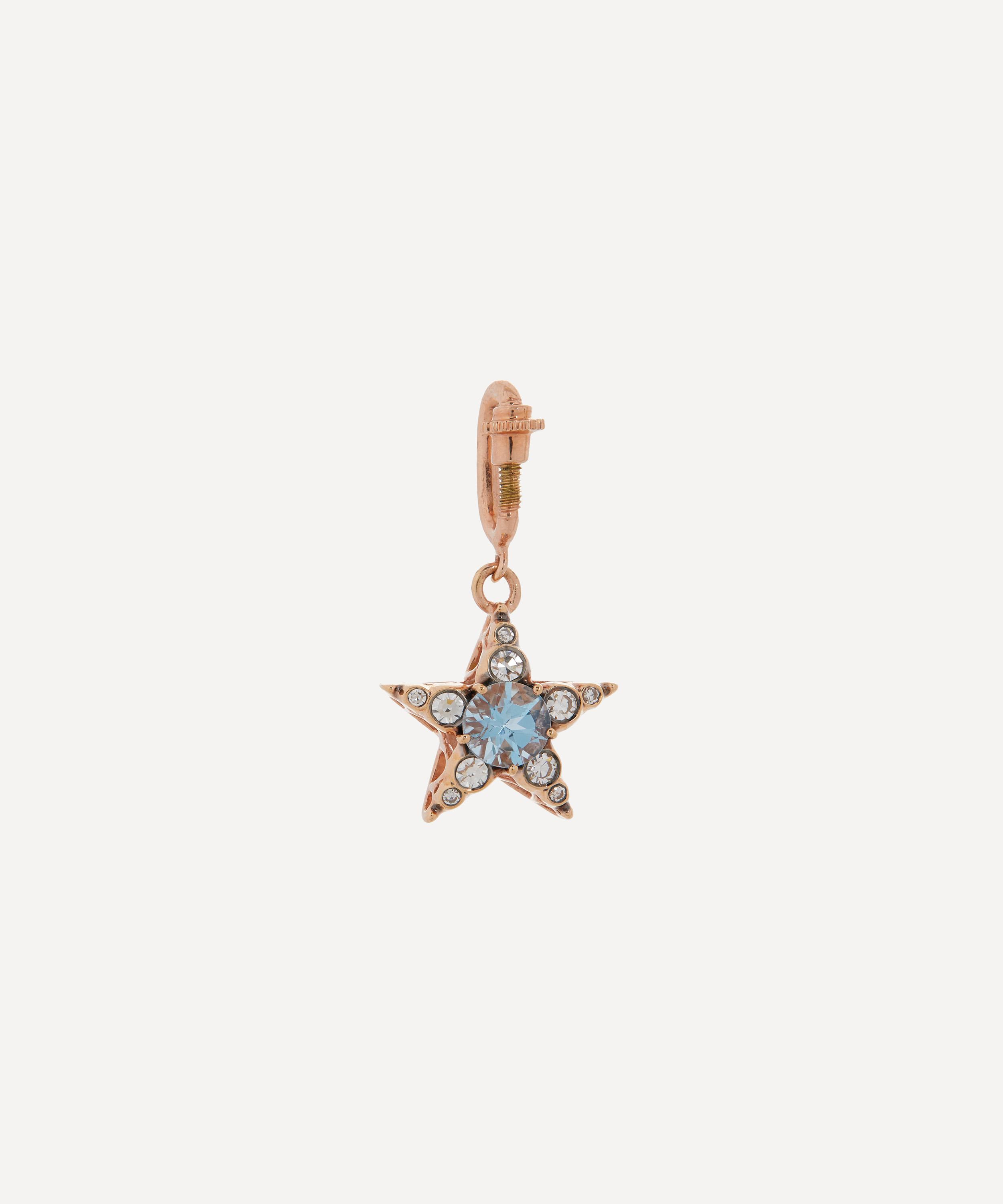 Selim Mouzannar - 18ct Rose Gold Istanbul Aquamarine and Diamond Star Charm image number 0