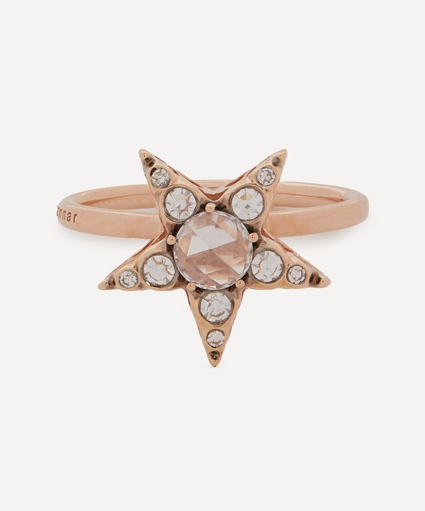 Selim Mouzannar - 18ct Rose Gold Istanbul Diamond Star Ring image number null