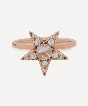 Selim Mouzannar - 18ct Rose Gold Istanbul Diamond Star Ring image number 0