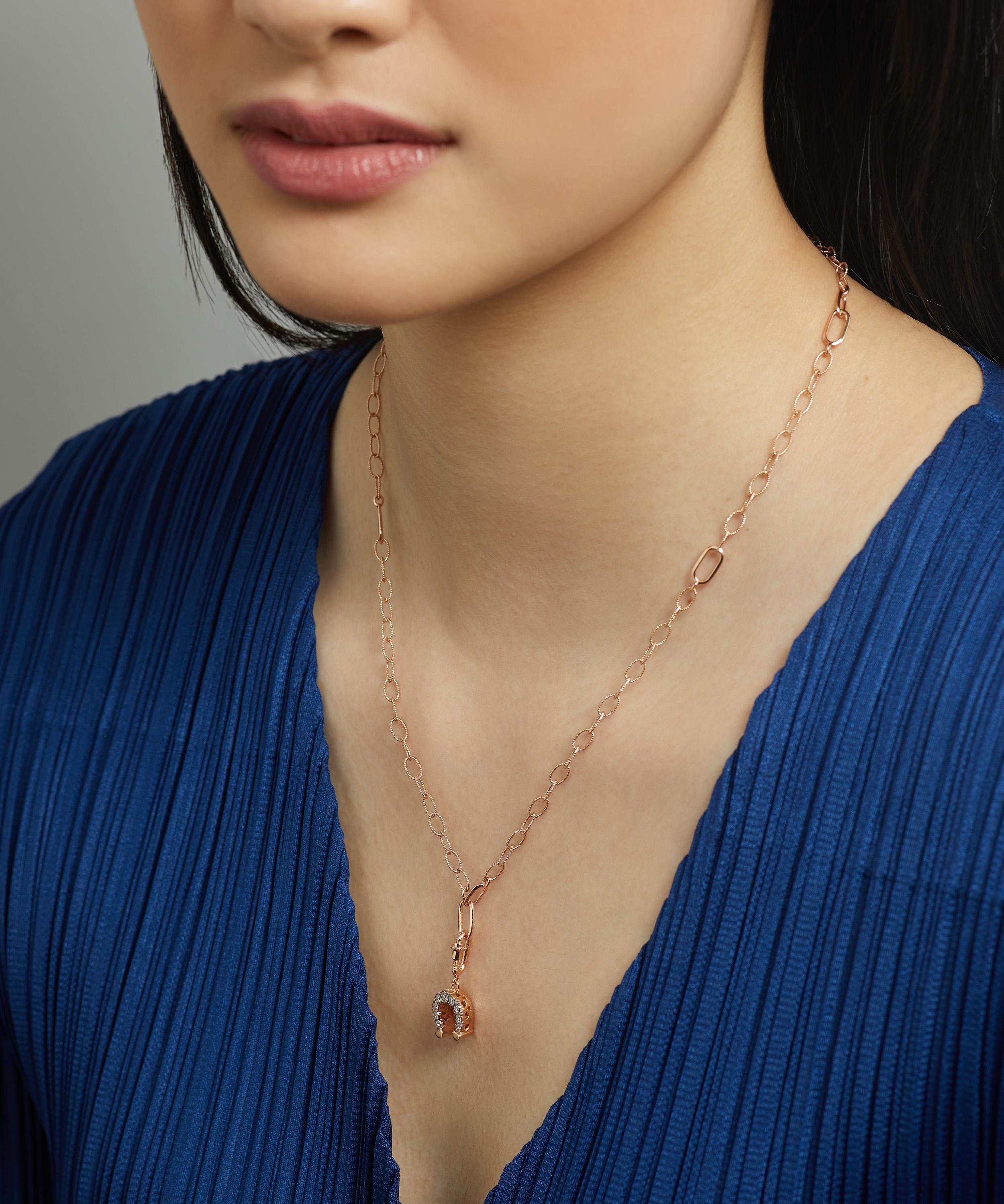 Selim Mouzannar - 18ct Rose Gold Fortune Diamond Charm image number 1