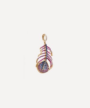 Annoushka - x Liberty 18ct Gold Peacock Feather Charm image number 1
