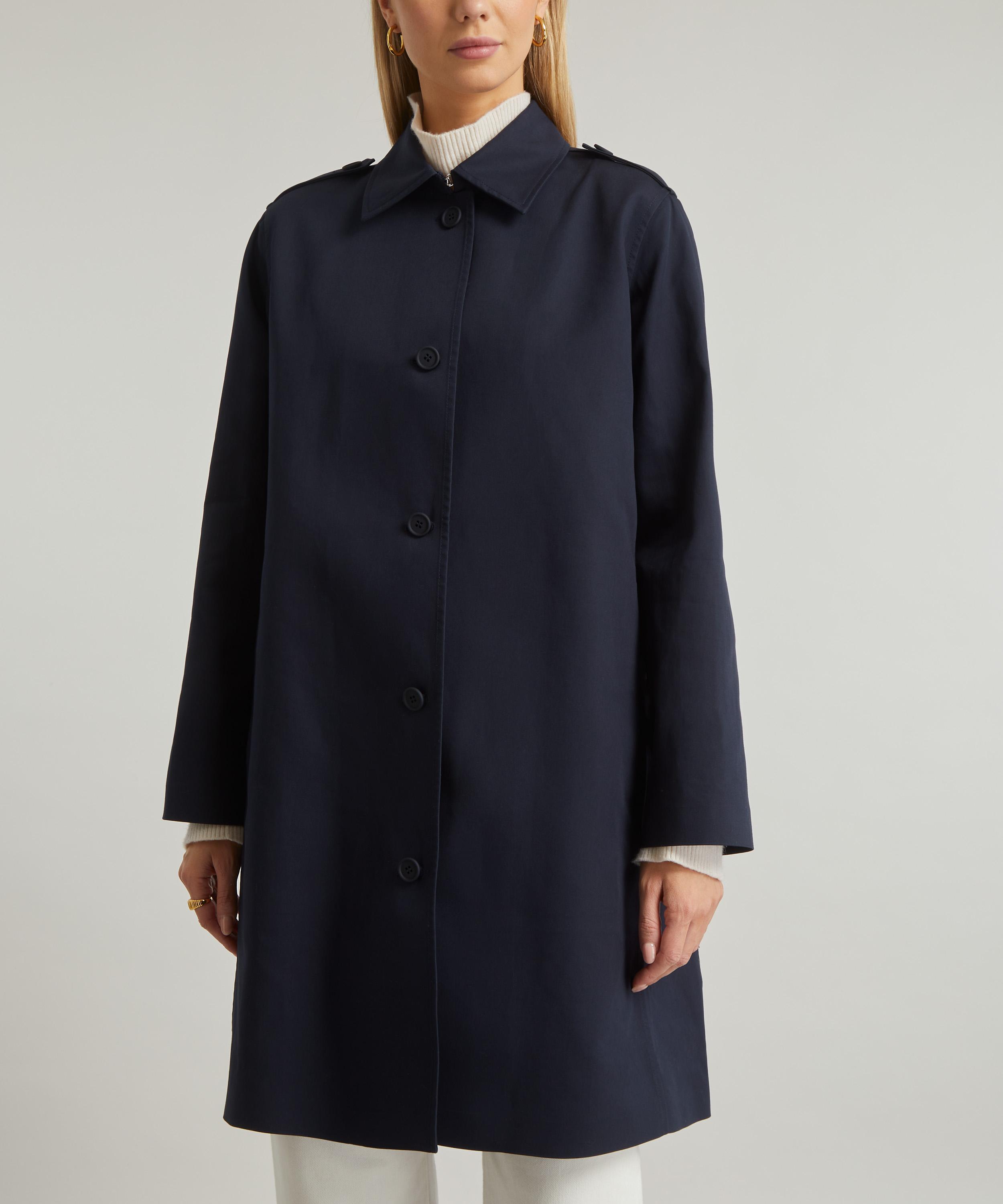 Apc navy outlet coat