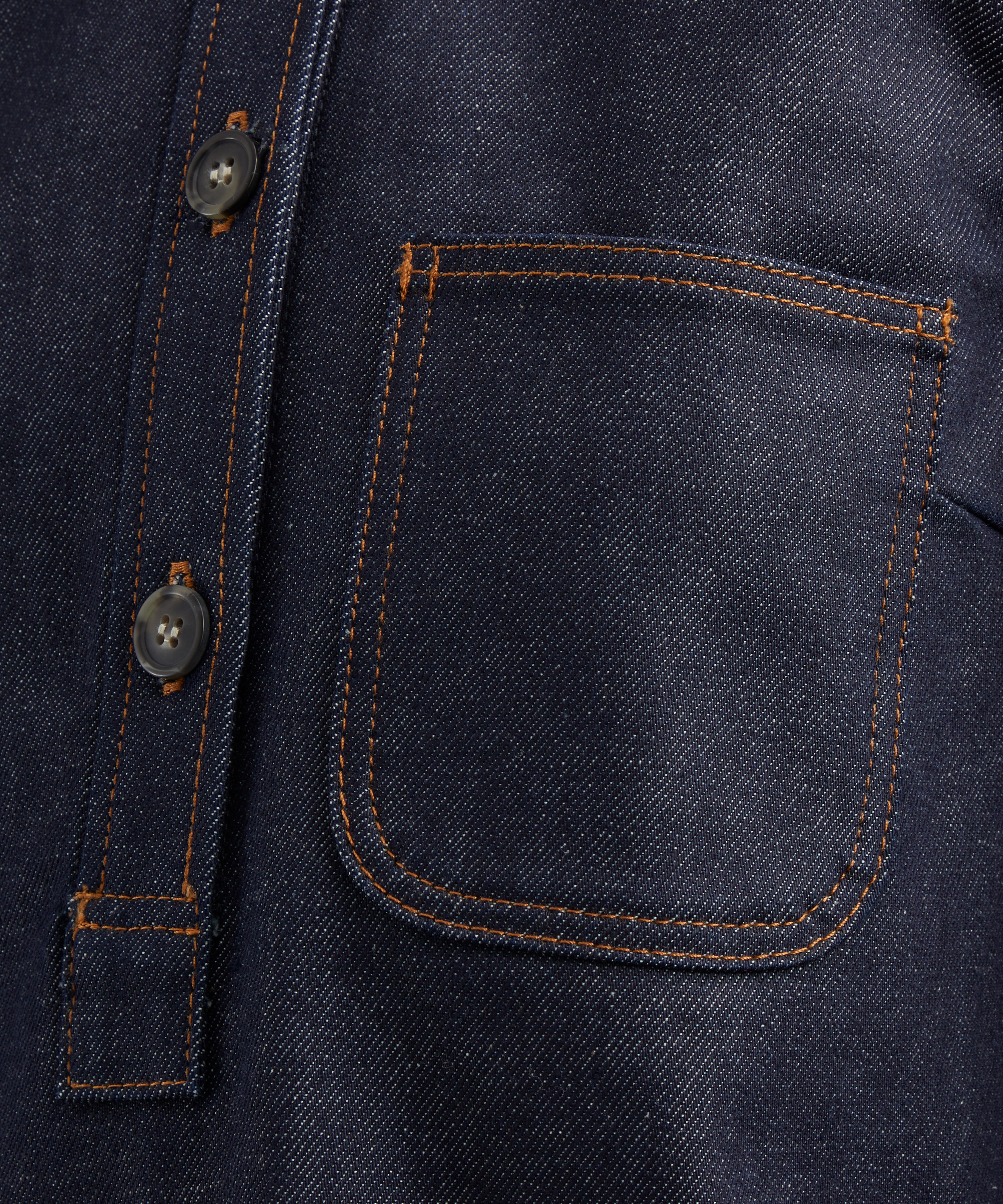 A.P.C. - Aurelia Flared Indigo Denim Dress image number 4