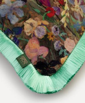 House of Hackney - Floribunda Medium Cotton Velvet Fringed Cushion image number 1