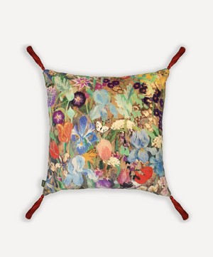 House of Hackney - Floribunda Magna Large Cotton Velvet Tassel Cushion image number 0