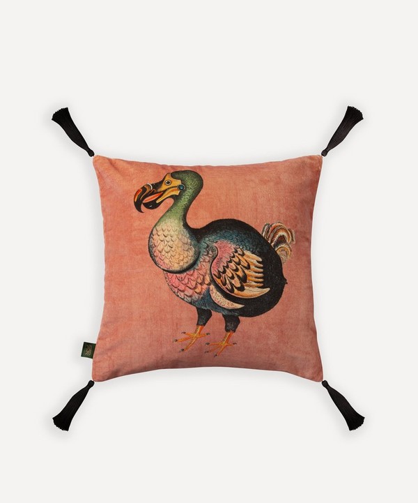 House of Hackney - Dodo Tourmaline Medium Velvet Tassel Cushion image number null