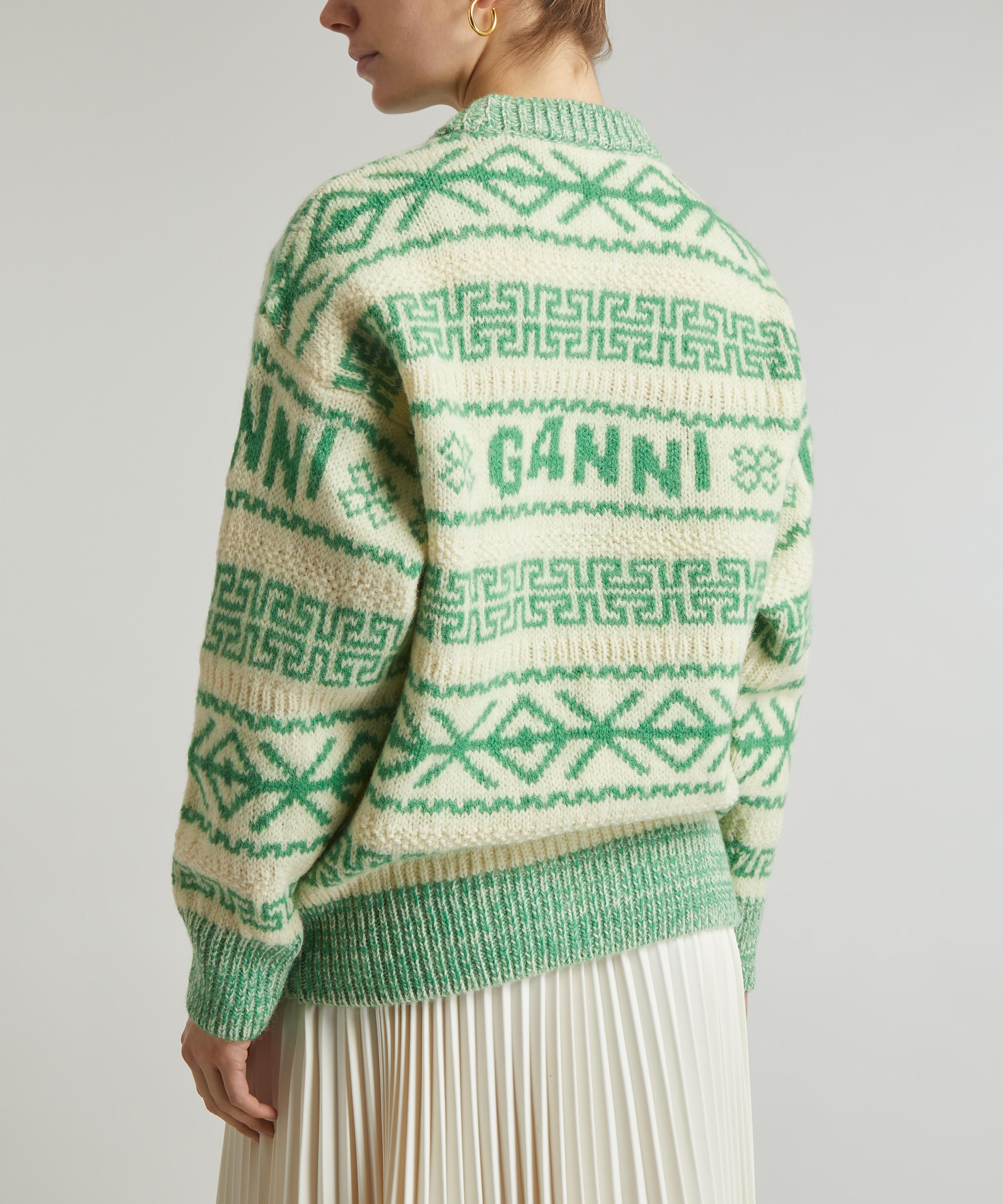 Ganni soft wool knit pullover sale