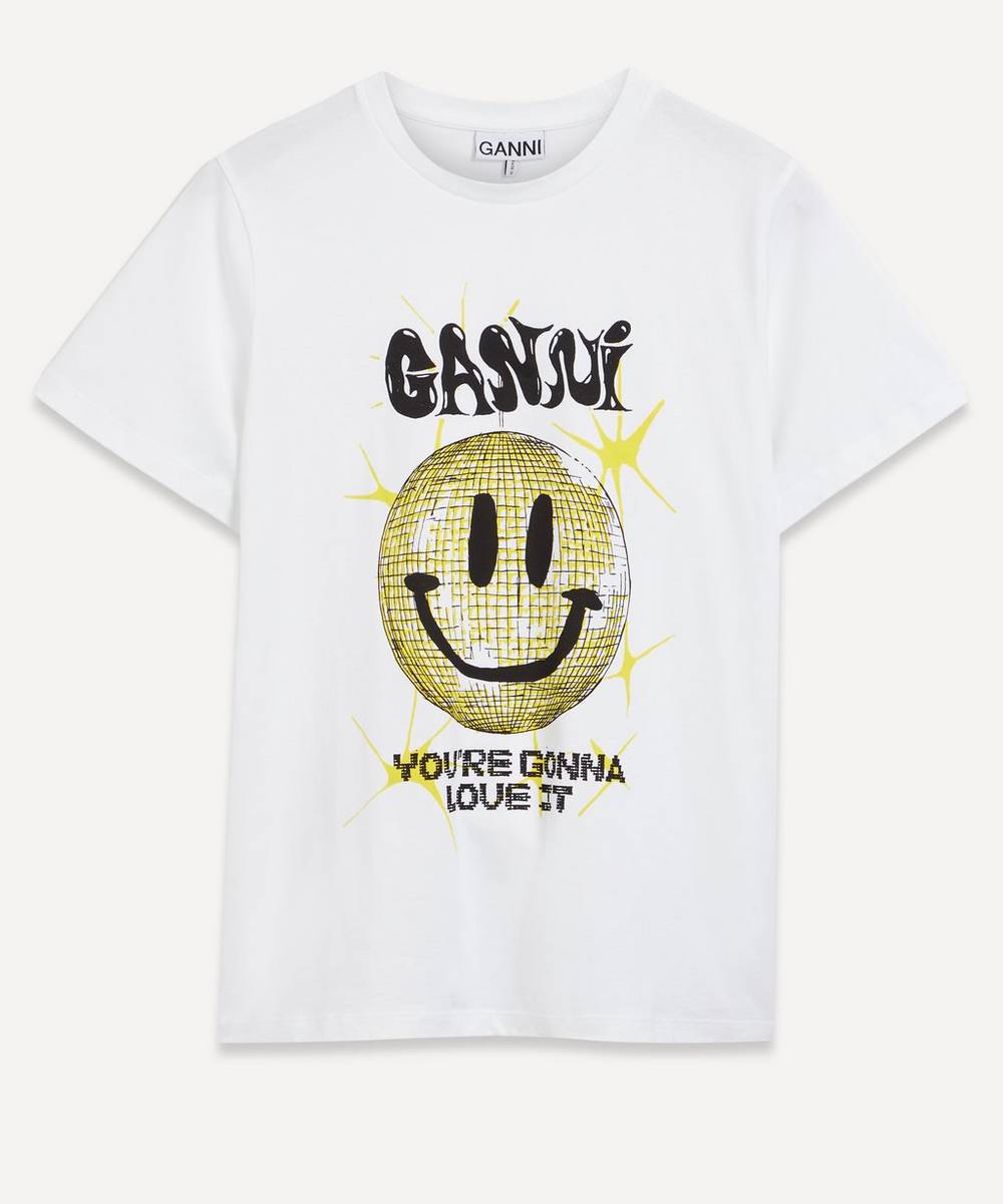 Ganni - Happy Face Relaxed T-Shirt