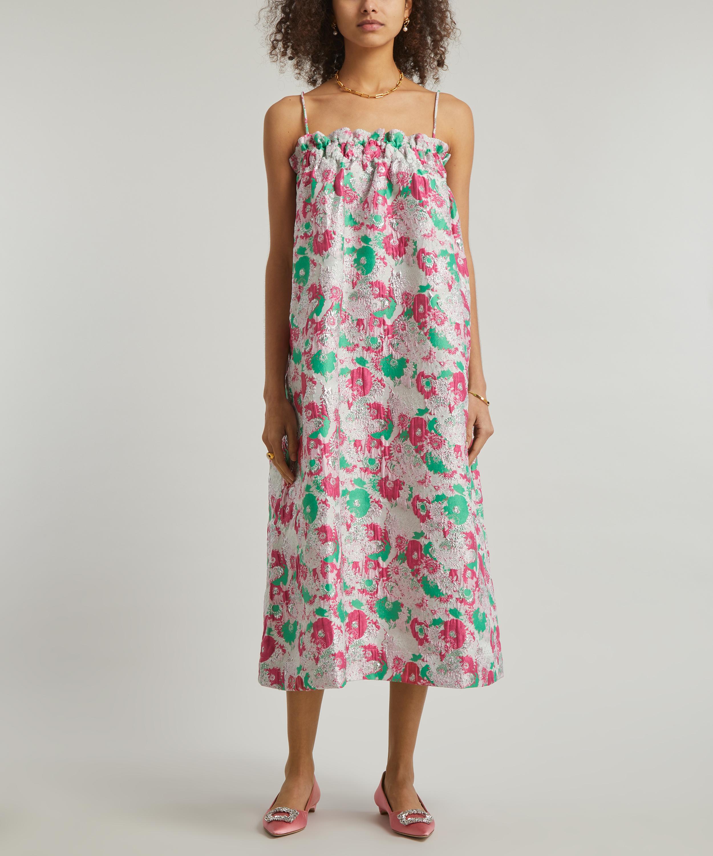 Ganni 3D Jacquard Strap Dress | Liberty