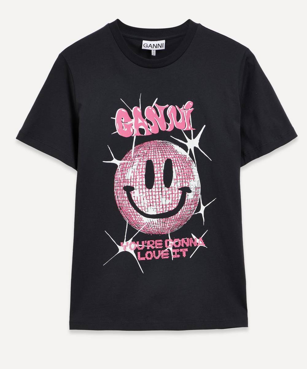 Ganni - Happy Face Relaxed T-Shirt