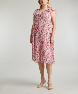 Ganni - Pleated Georgette Mini-Dress image number 2