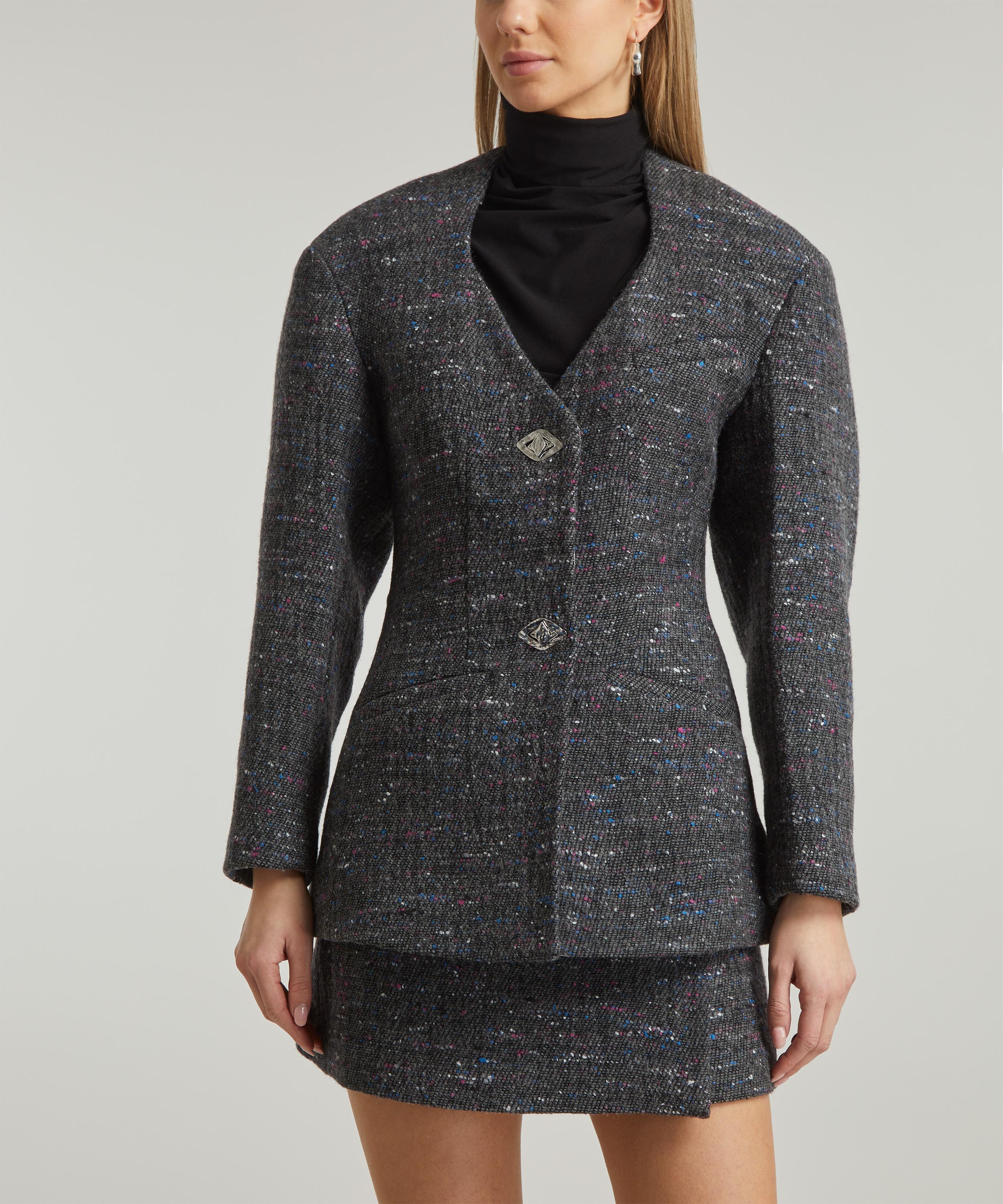 Ganni - Fitted Wool Blazer image number 2