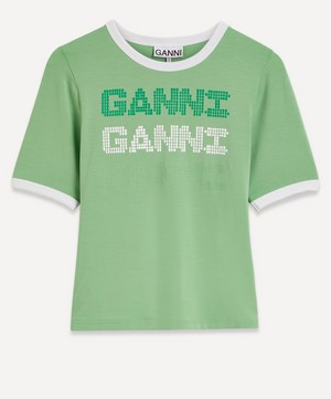 Ganni - Peapod GANNI Fitted T-Shirt image number 0