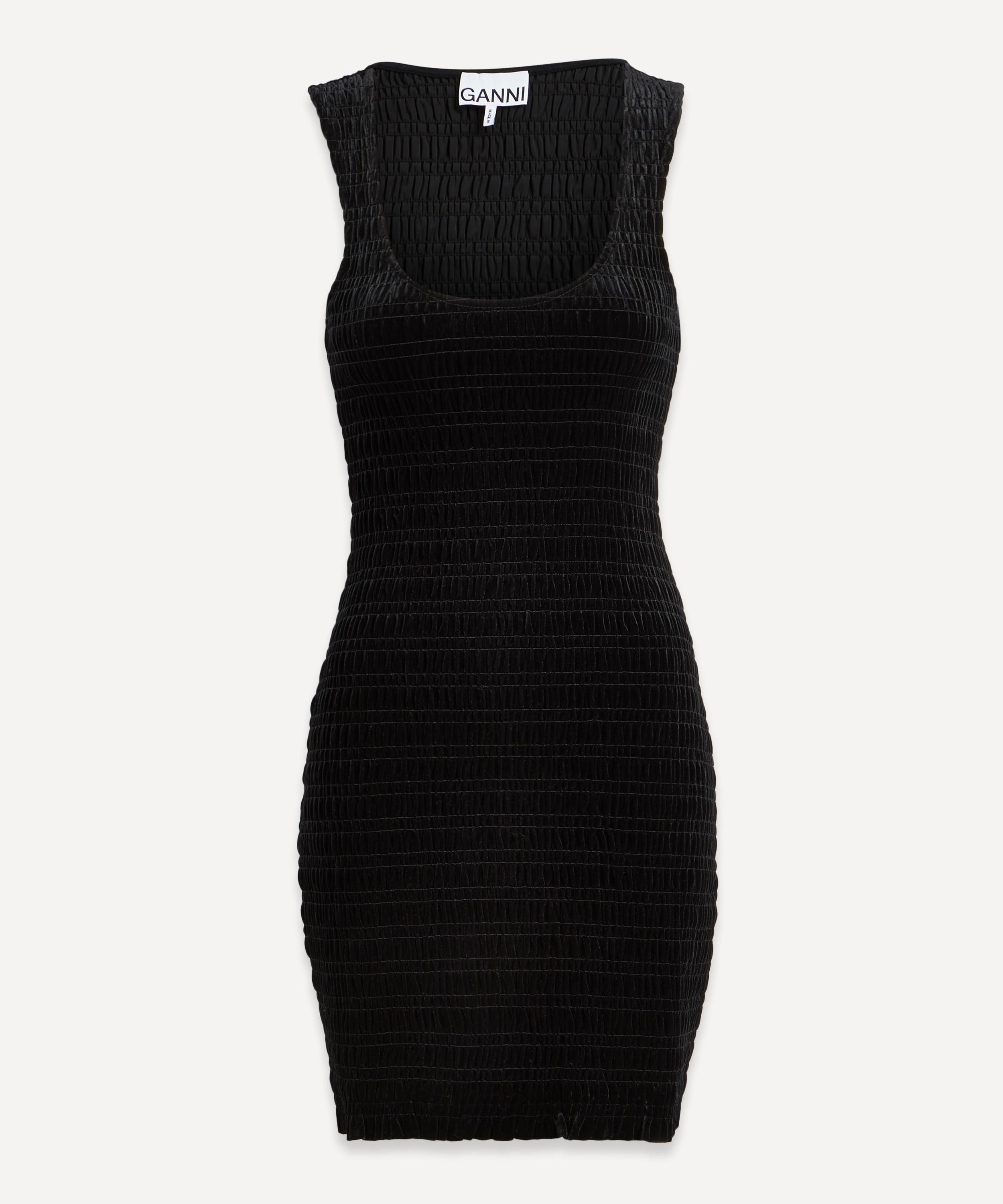 Ganni - Velvet Smock Mini-Dress image number 0