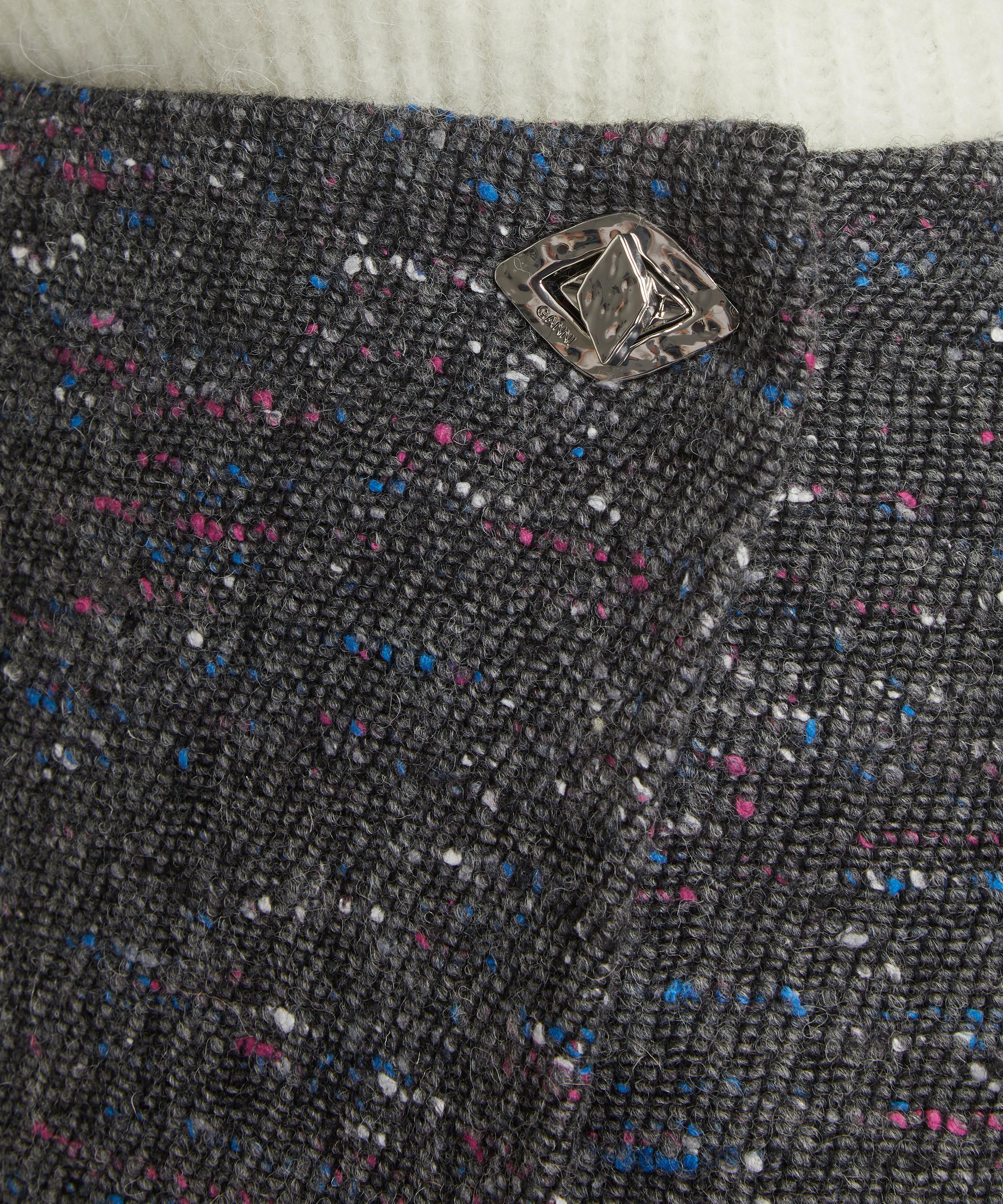 Ganni - Multi-Wool Mini-Skirt image number 4