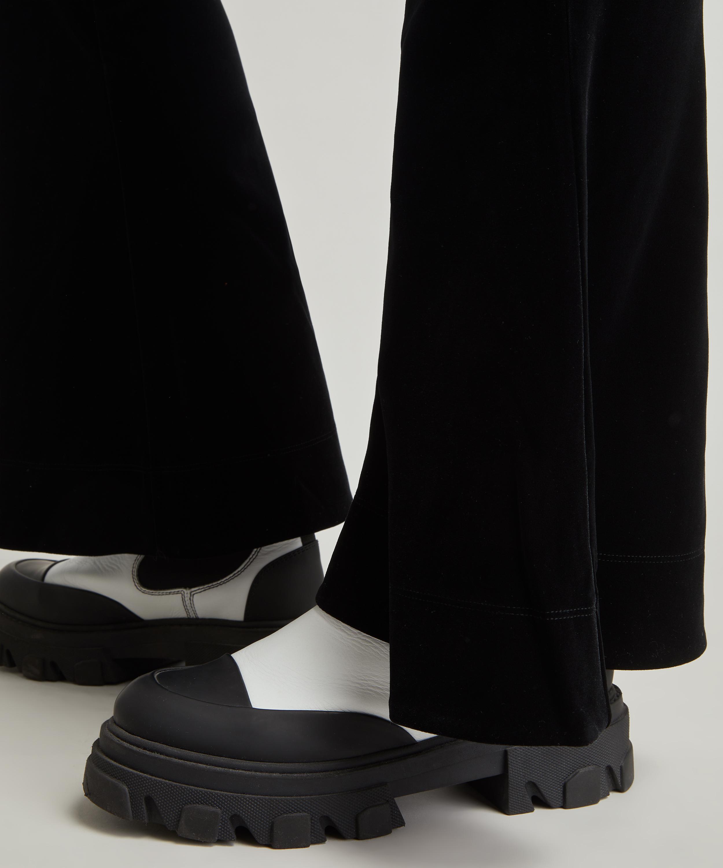 Ganni - Velvet Flared Trousers image number 4