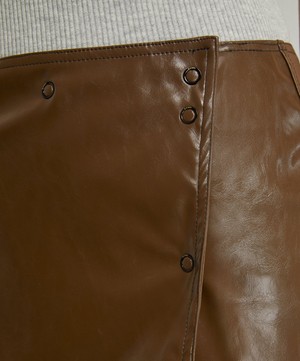 Ganni - Patent Mini-Skirt image number 4