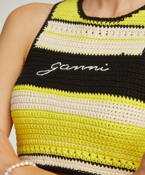 Ganni - Crochet Racerback Bikini Top image number 4