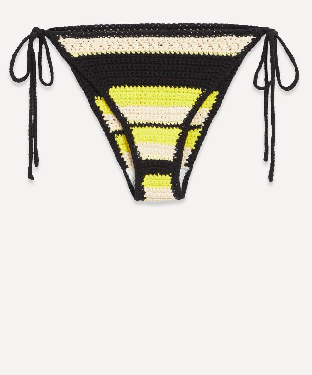 Ganni - Crochet String Bikini Bottom