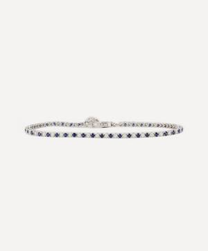 18ct White Gold Sapphire and Diamond Tennis Bracelet
