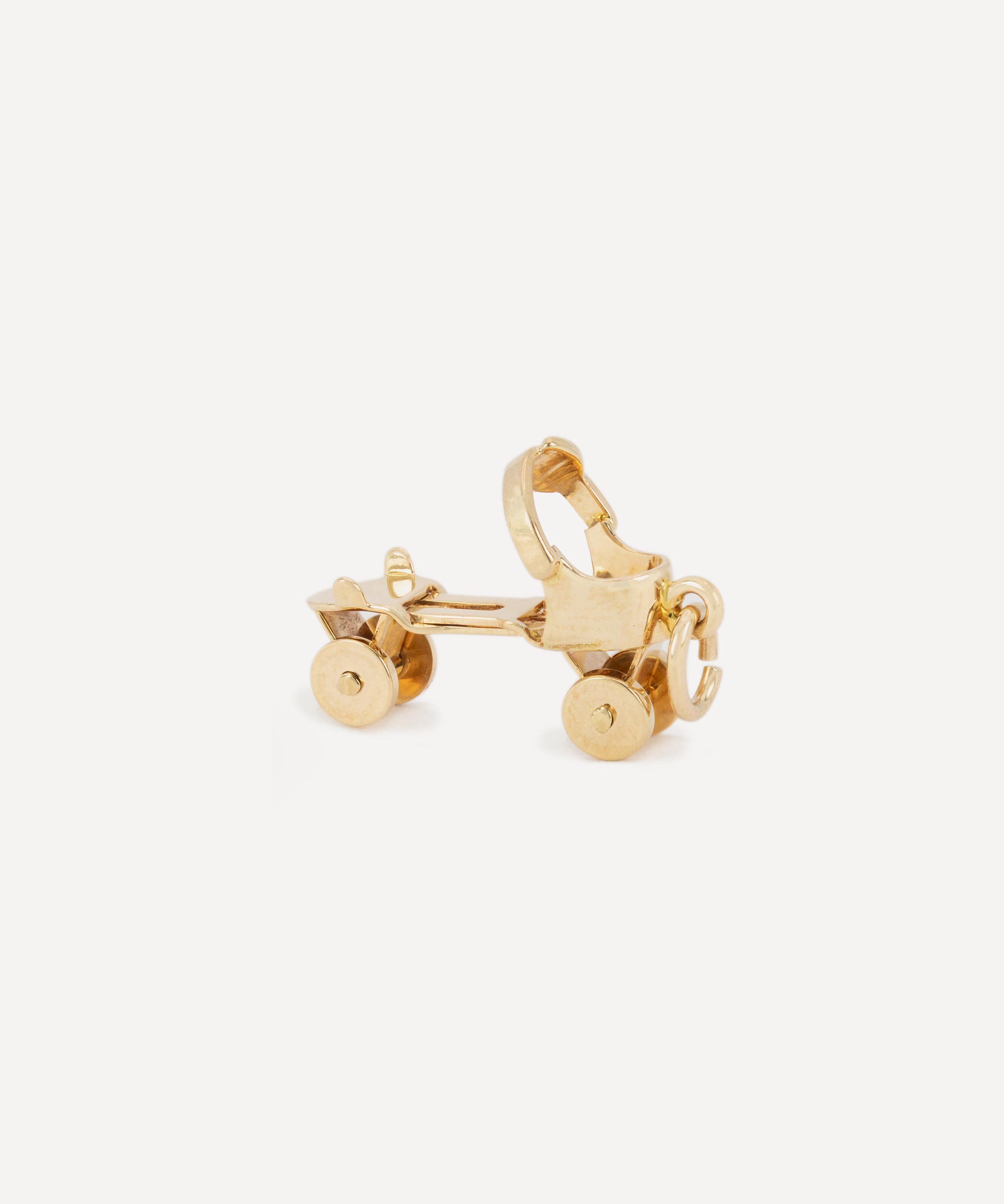 Kojis - 14ct Gold Vintage Roller-Skate Charm image number 2