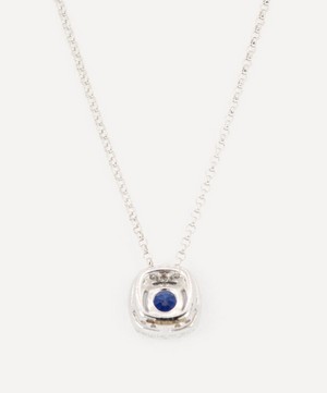 Kojis - 18ct White Gold Sapphire and Diamond Slider Pendant Necklace image number 2