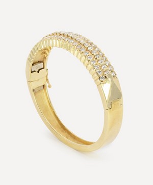 Kojis - 14ct Gold Vintage Diamond Bangle Bracelet image number 1