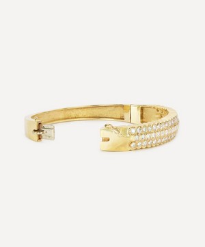 Kojis - 14ct Gold Vintage Diamond Bangle Bracelet image number 2
