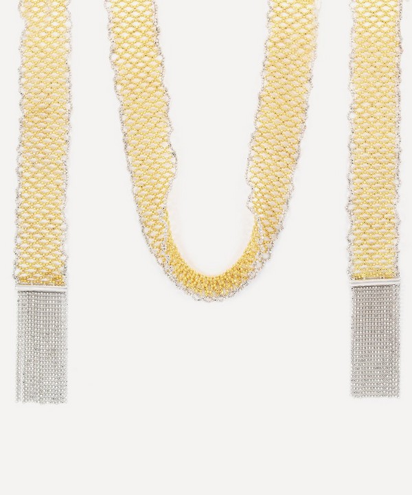 Kojis - 18ct Gold-White Gold Scarf Necklace image number null