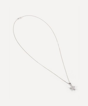 Kojis - 18ct White Gold Diamond Star Pendant Necklace image number 1