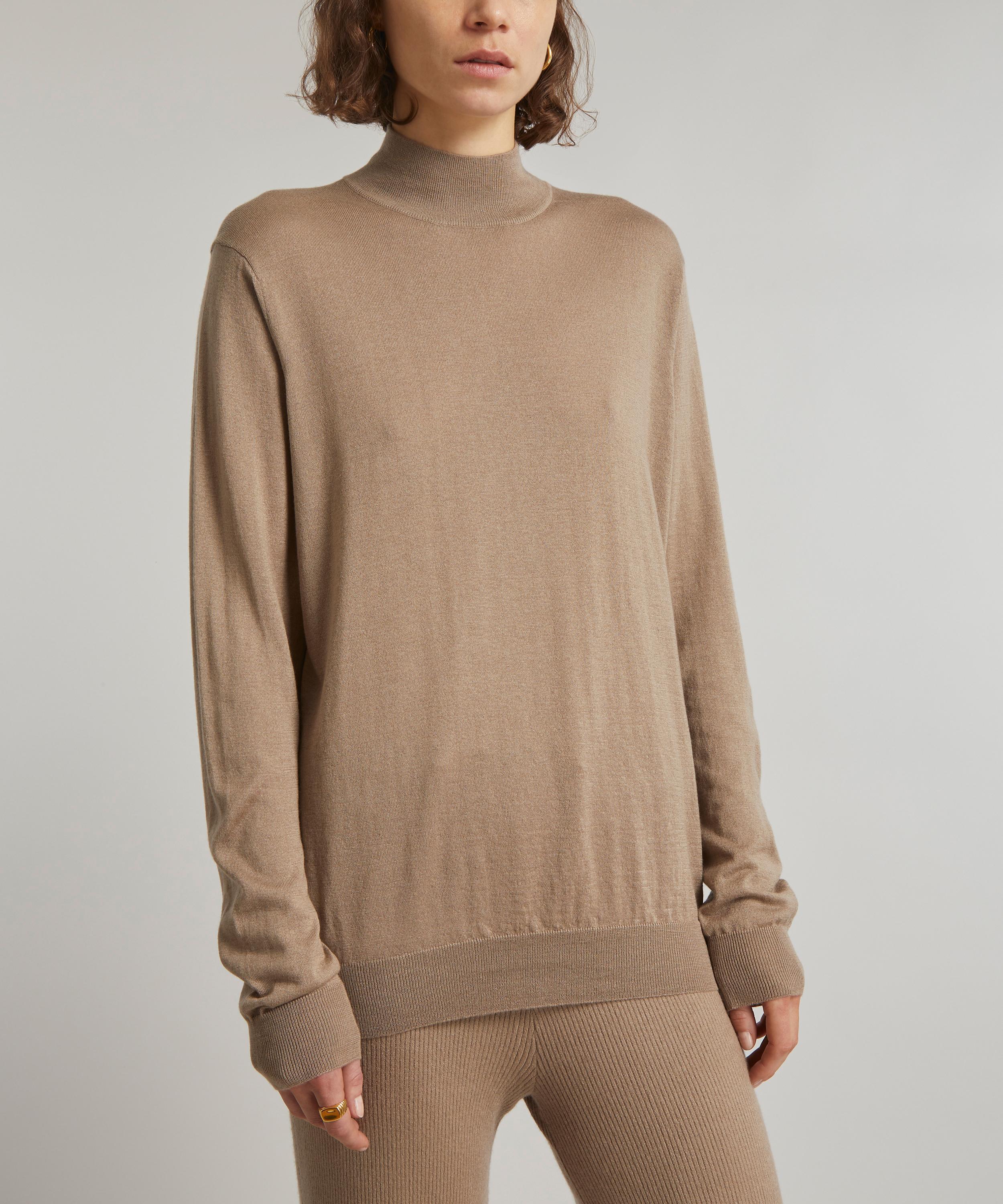 THE UNIFORM - Silk and Cashmere-Blend Turtleneck Jumper image number 2