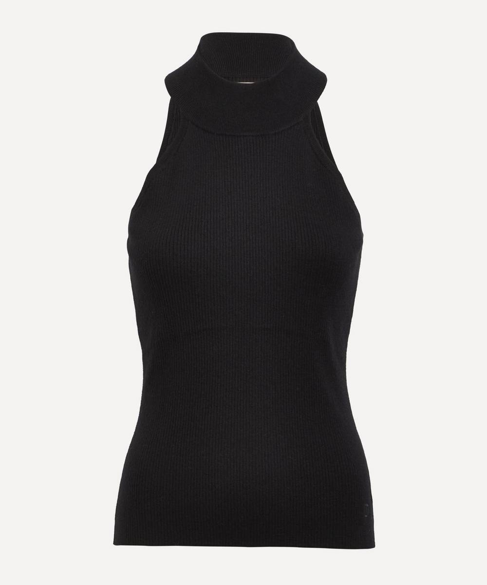 THE UNIFORM - Silk and Cashmere-Blend Chunky Ribbed Vest Top