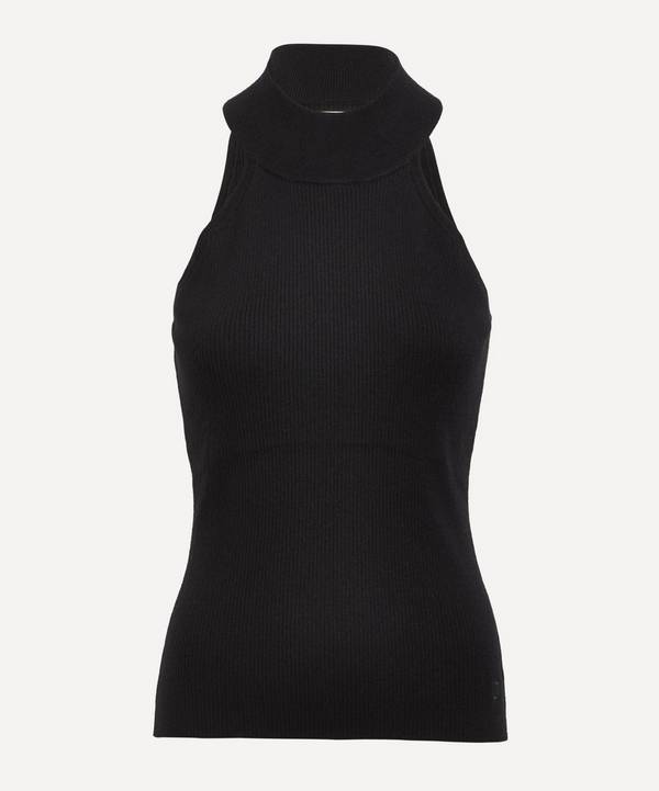 THE UNIFORM - Silk and Cashmere-Blend Chunky Ribbed Vest Top image number 0