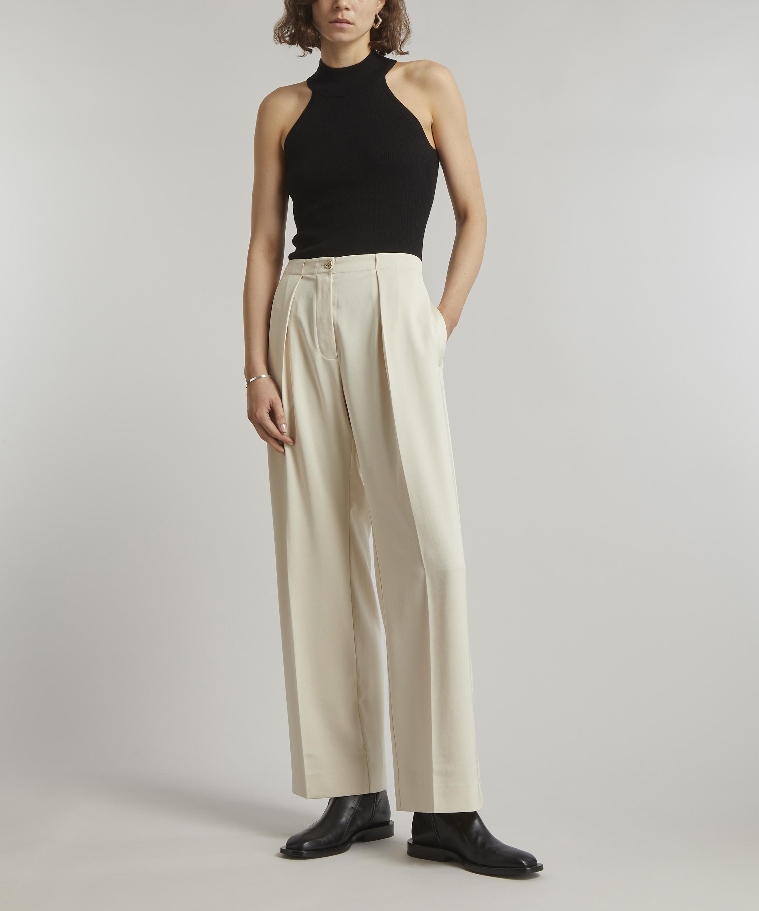 THE UNIFORM - Silk and Cashmere-Blend Chunky Ribbed Vest Top image number 1