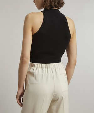THE UNIFORM - Silk and Cashmere-Blend Chunky Ribbed Vest Top image number 3